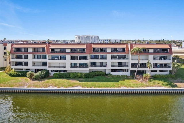 view of property featuring a water view