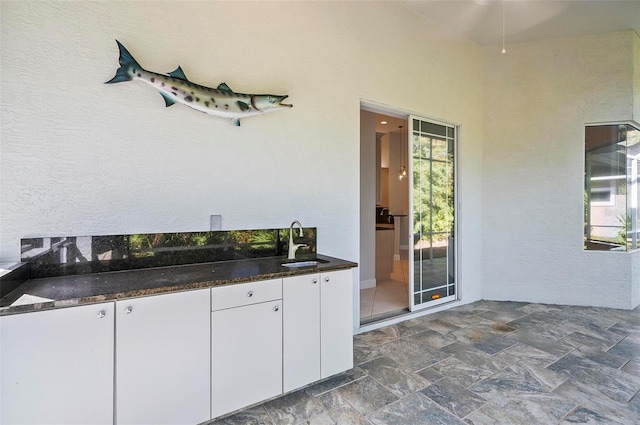 view of patio with sink