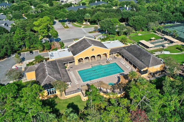 birds eye view of property