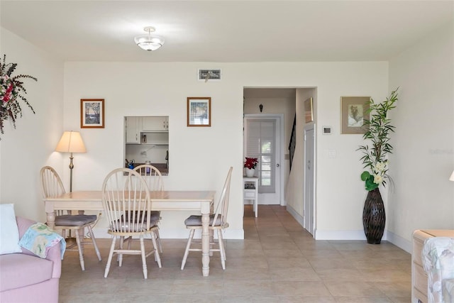 view of dining area