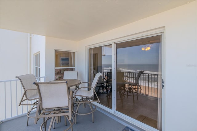 1183 Ocean Shore Blvd Unit 6040, Ormond Beach, FL 32176 - balcony with outdoor dining space