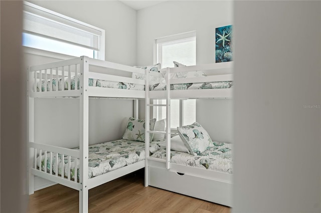 bedroom featuring hardwood / wood-style floors