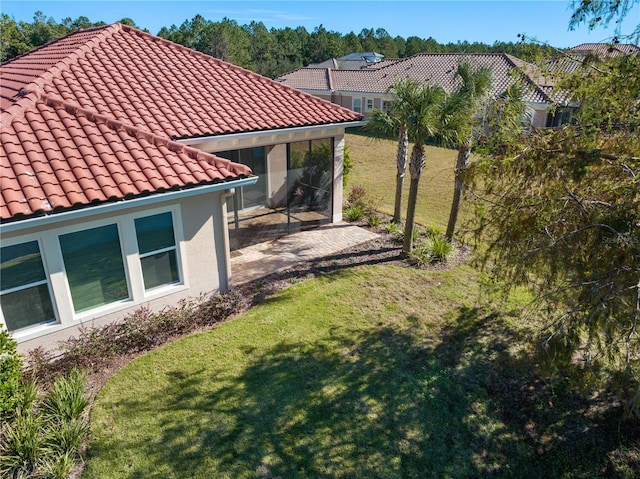 view of yard with a patio