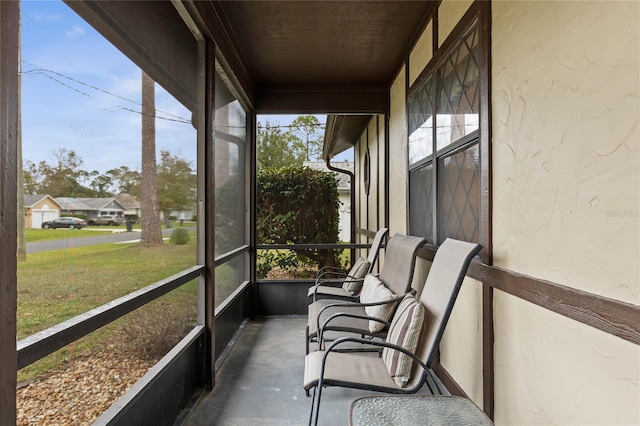 view of sunroom / solarium