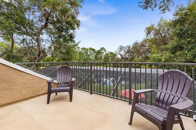 view of balcony