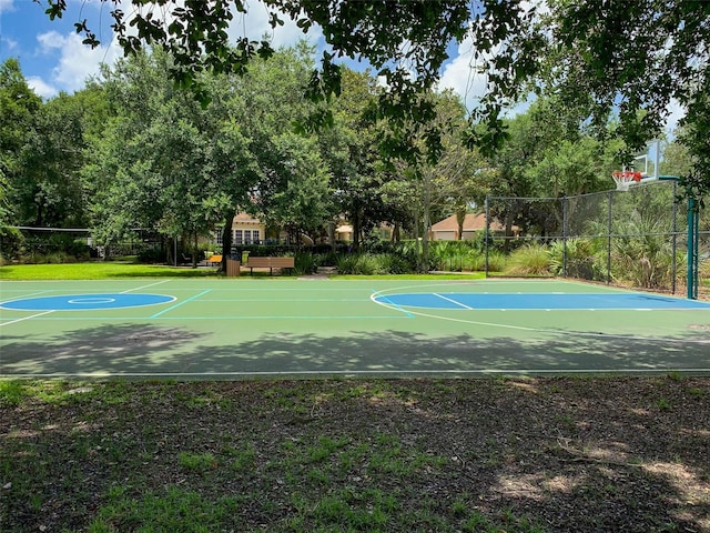 view of basketball court