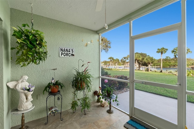 view of sunroom