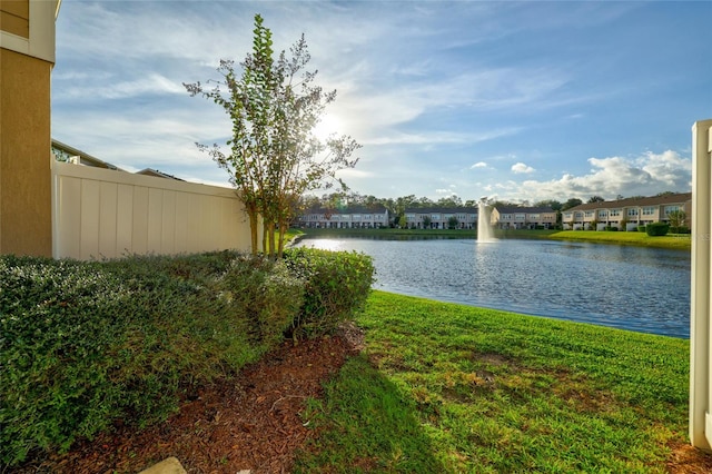 view of water feature