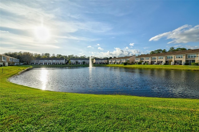 view of water feature