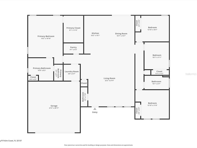 34 Bannbury Ln, Palm Coast, FL 32137 - floor plan