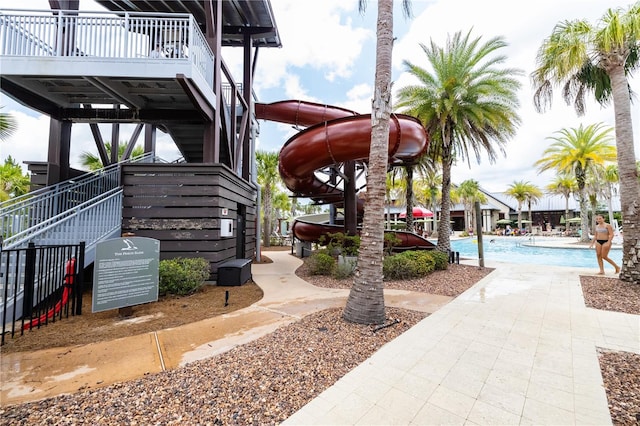 exterior space featuring a community pool