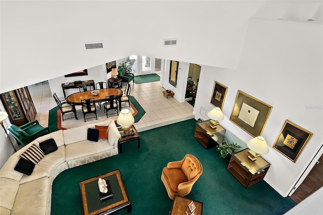 living room featuring hardwood / wood-style floors