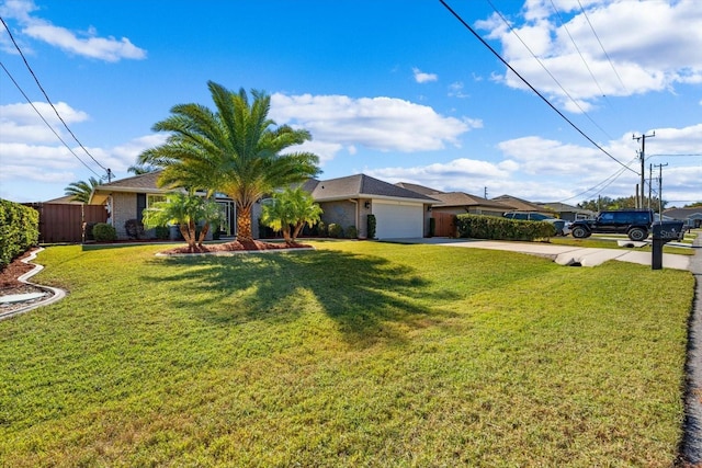 6 Lindsay Dr, Palm Coast, FL 32137 - view of front of property with driveway, a garage, and brick siding