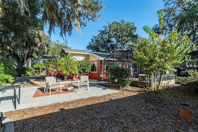 14 Fort Caroline Ln, Palm Coast, FL 32137 - view of patio / terrace with a lanai