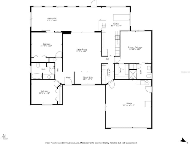 14 Fort Caroline Ln, Palm Coast, FL 32137 - home floor plan