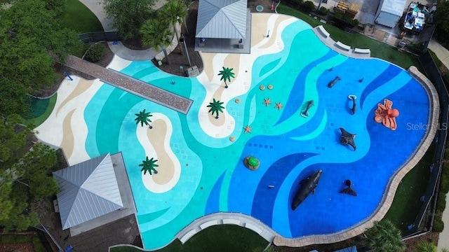 14 Fort Caroline Ln, Palm Coast, FL 32137 - aerial view of a pool