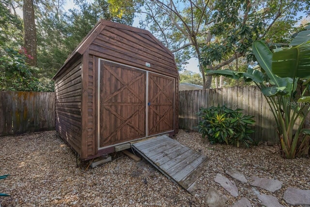 view of outbuilding