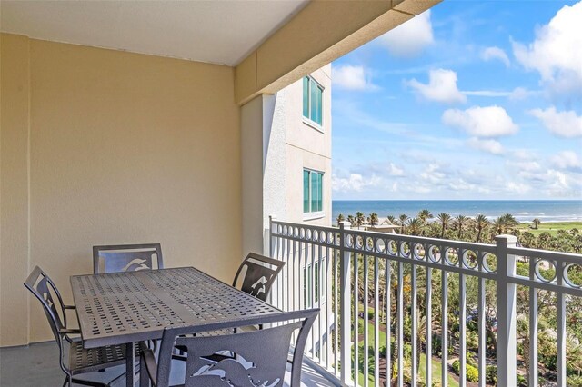 200 Ocean Crest Dr Unit 515, Palm Coast, FL 32137 - balcony featuring a water view