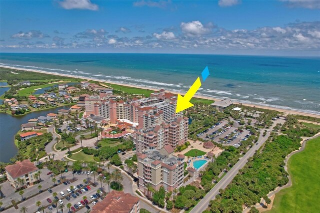 200 Ocean Crest Dr Unit 515, Palm Coast, FL 32137 - aerial overview of property's location featuring extended coastline and apartment complex