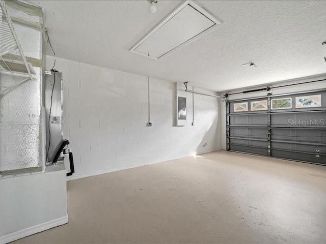 garage featuring electric panel