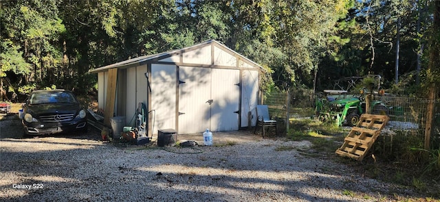 view of outbuilding