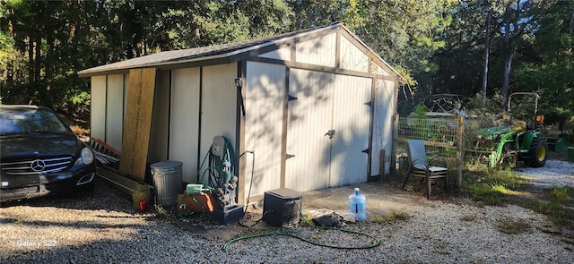 view of outbuilding