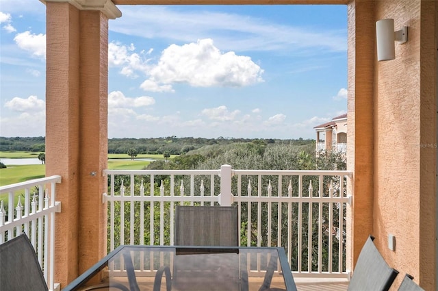 view of balcony