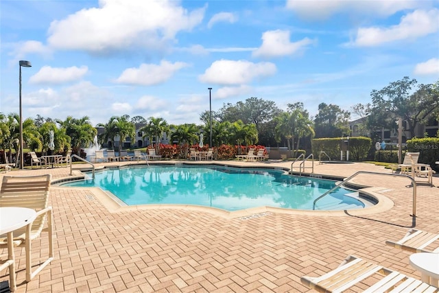 view of pool with a patio area