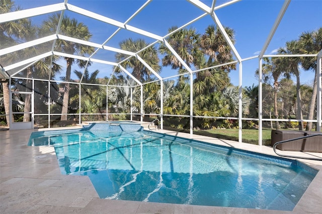 67 Island Estates Pkwy, Palm Coast, FL 32137 - outdoor pool featuring a patio area and a lanai
