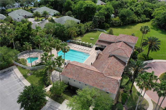 birds eye view of property