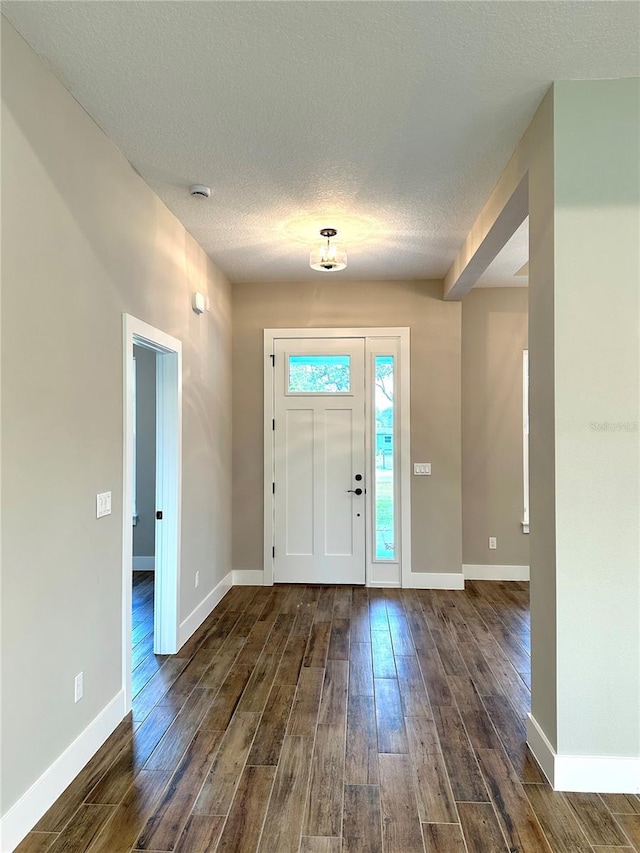 36 Armand Beach Dr, Palm Coast, FL 32137 - entryway featuring dark wood-style floors and a textured ceiling