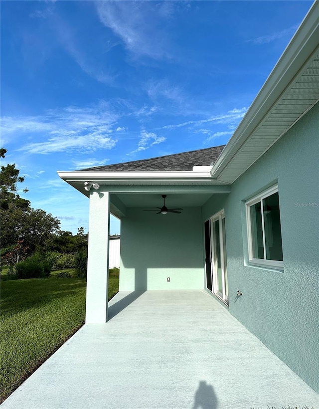 36 Armand Beach Dr, Palm Coast, FL 32137 - view of patio / terrace featuring a ceiling fan