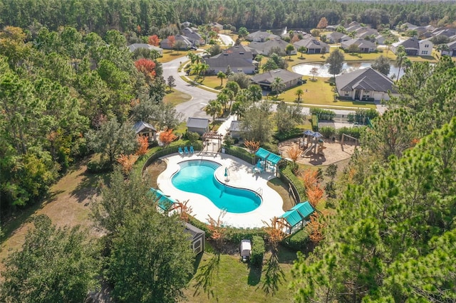 birds eye view of property