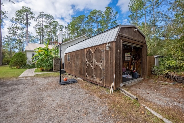 view of outbuilding