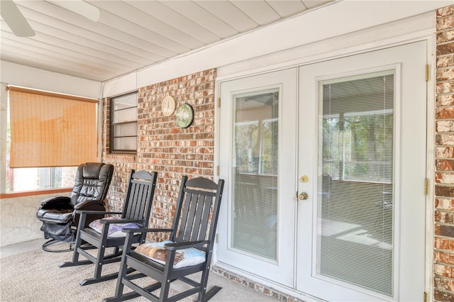 view of sunroom / solarium