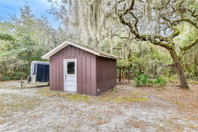 view of outdoor structure