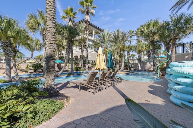 community pool featuring a patio