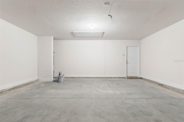 garage with baseboards