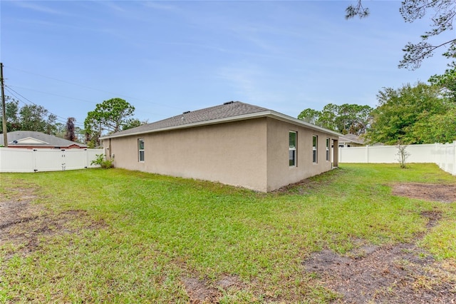 exterior space with a lawn