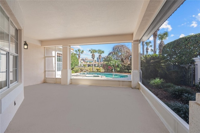 view of sunroom