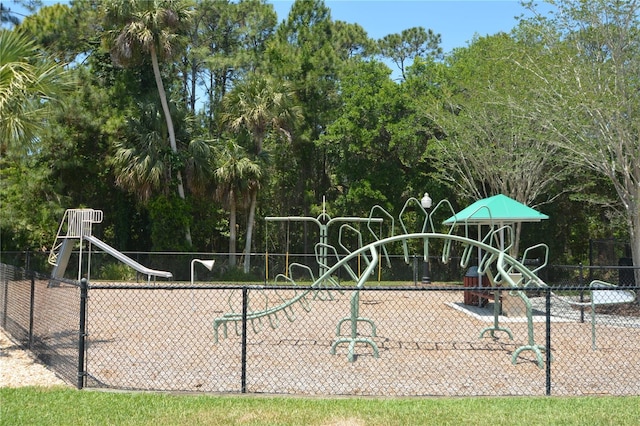 exterior space featuring a playground