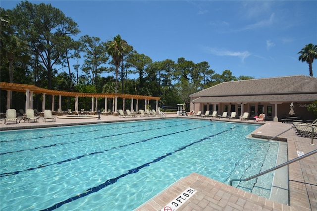 view of pool