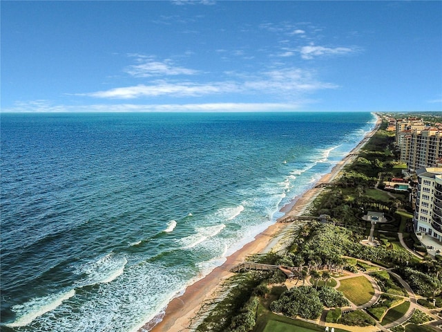 water view with a view of the beach