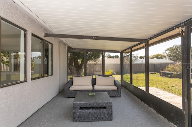 view of sunroom / solarium