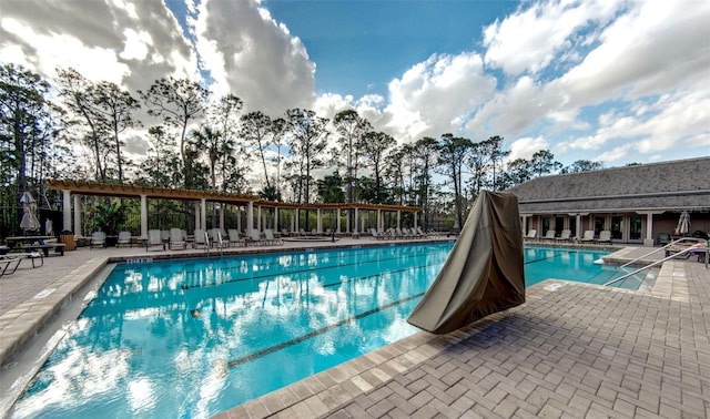 view of pool with a patio area