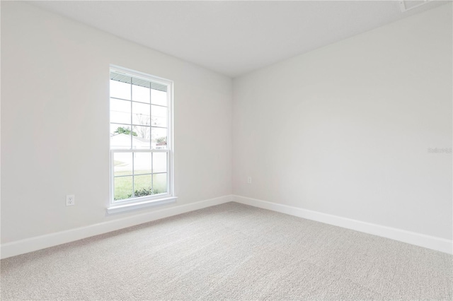 view of carpeted empty room