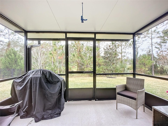 view of sunroom / solarium