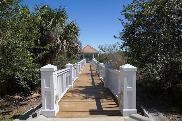 view of home's community featuring a gazebo