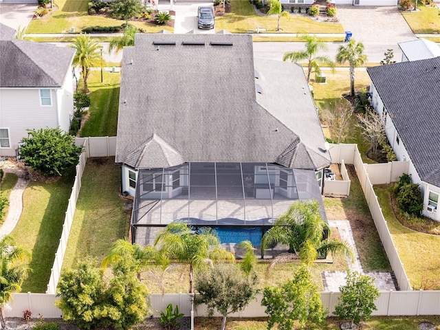 bird's eye view featuring a residential view