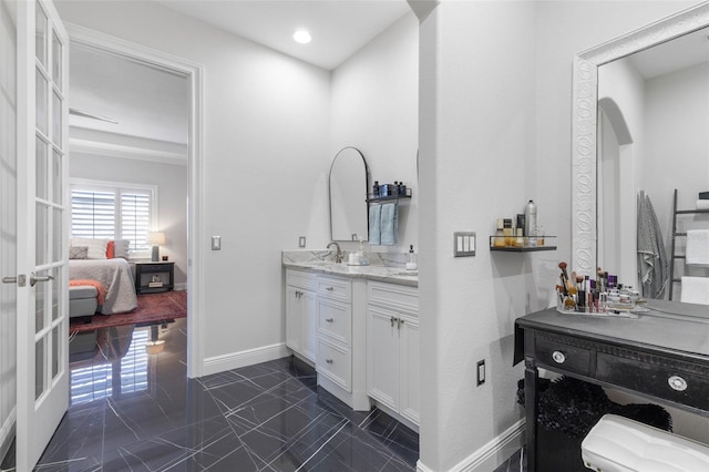 bathroom featuring vanity